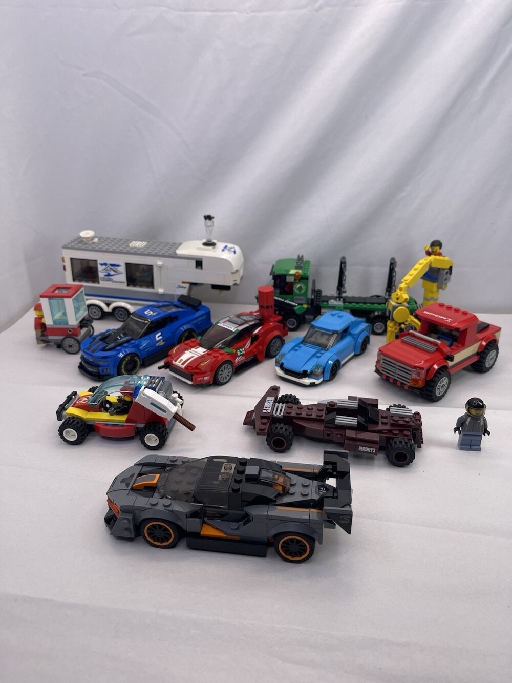 LEGO Speed Champions & City Vehicle Lot Race Cars Camper Truck Minifig